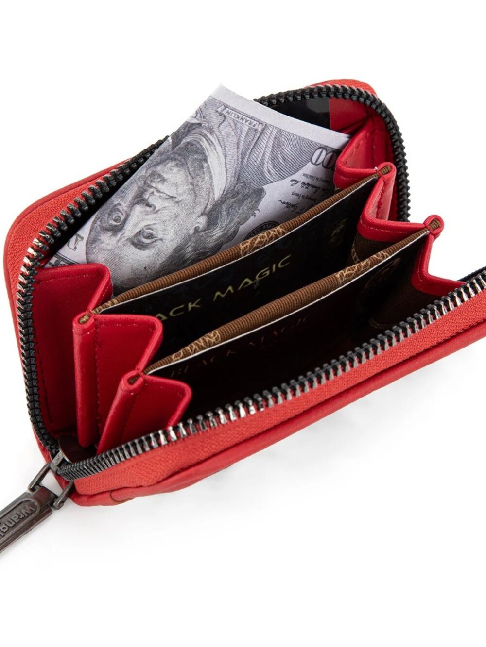 Wrangler Cow Print Tote and Wallet Set Red - Picture 7 of 9